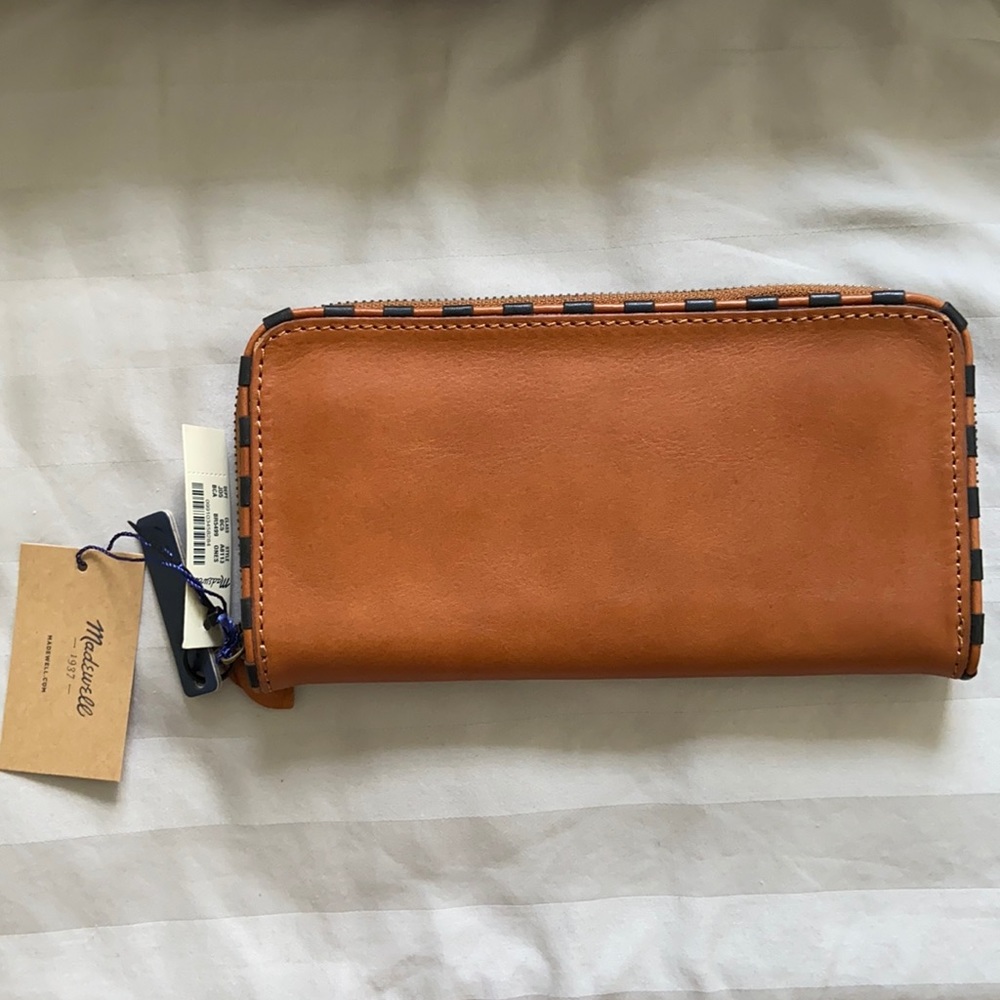 Madewell Leather Continental Zip Wallet
